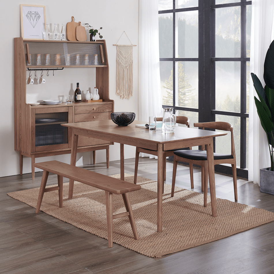 white wax wood bench - Image 2