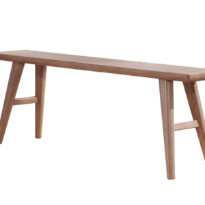 white wax wood bench