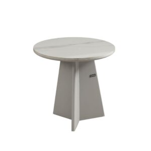 Creative round corner table within the rock plate