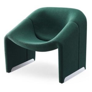 Shearling lounge chair