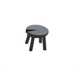 White wax wood apple stool